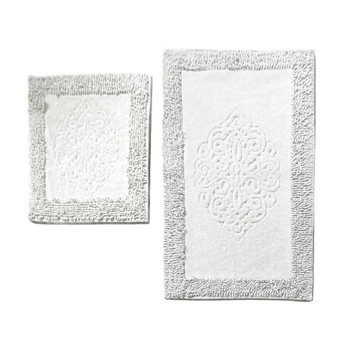 Mijölnir Juego de alfombrillas de baño Piante - Ecru